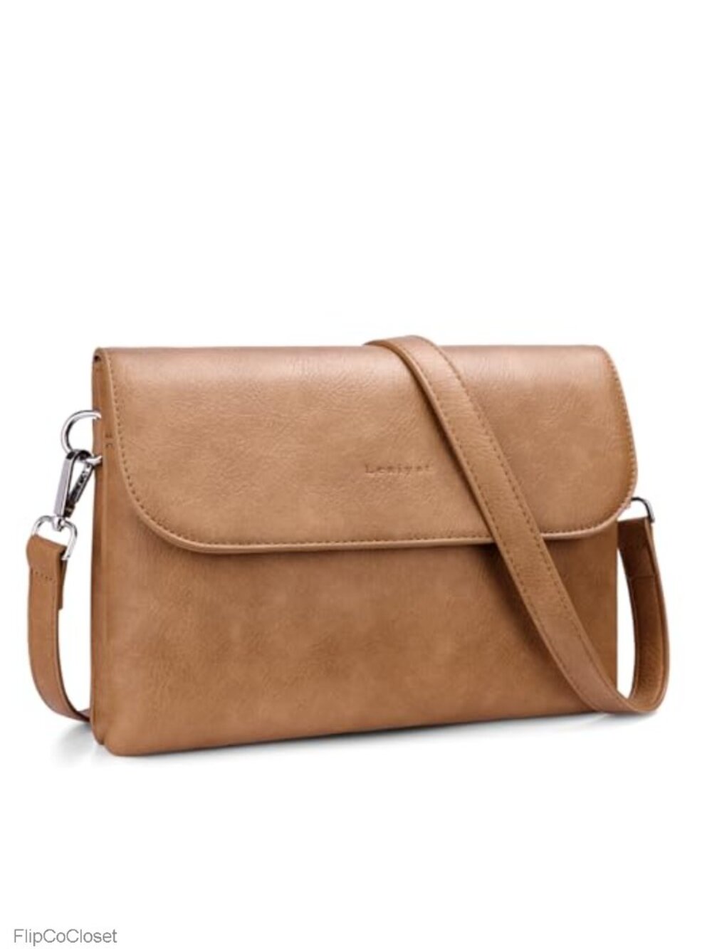 RFID Crossbody Bag Vegan Leather Women with 2 Detachable Straps